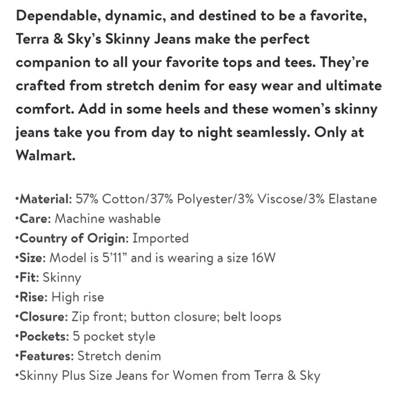 Terra & Sky Skinny Jeans - Picture 4 of 4